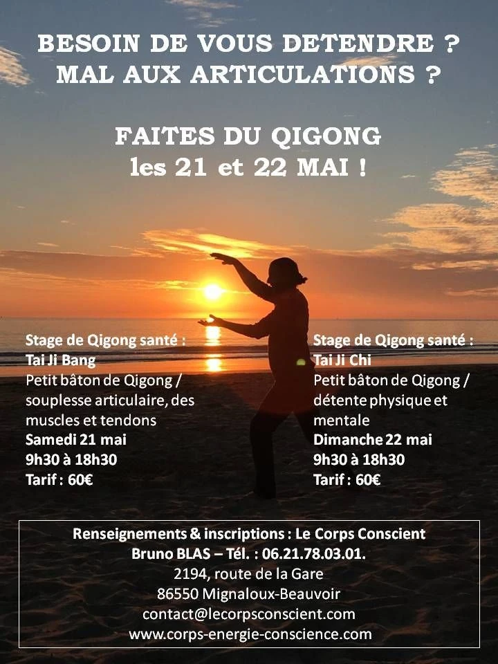 Stage Qigong santé 21 &amp; 21 mai