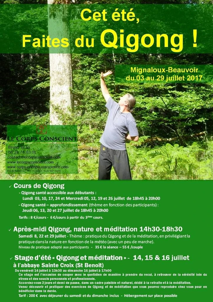 Envie de détente et de bien être cet été ? Faites du Qigong !