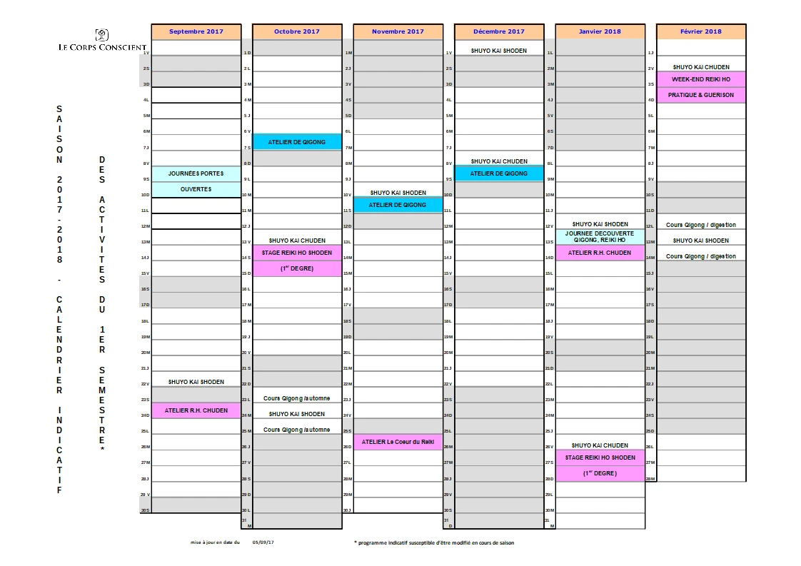 Bulletins mensuels - Programme d'activités